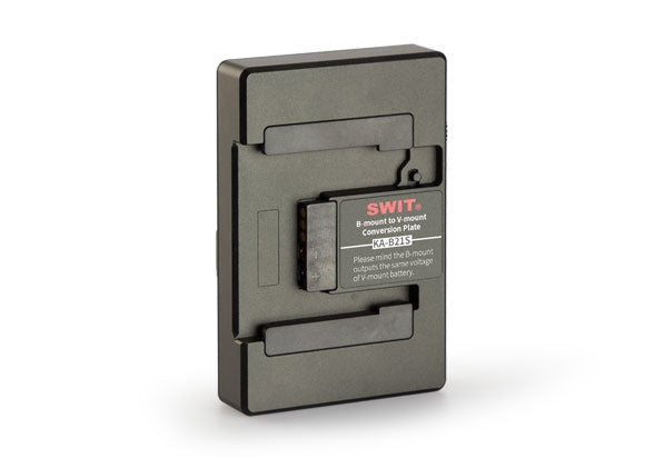 SWIT KA-B21S, V-MOUNT BATTERY PLATE FOR B-MOUNT DEVICES/CAMERAS, 28.8V, HIGH LOAD