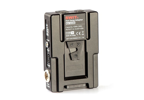 SWIT KA-S30B, HIGH LOAD WITH MULTI-SOCKETS HOT-SWAP PLATE, FOR 14V B-MOUNT BATTERY TO V-MOUNT DEVICES