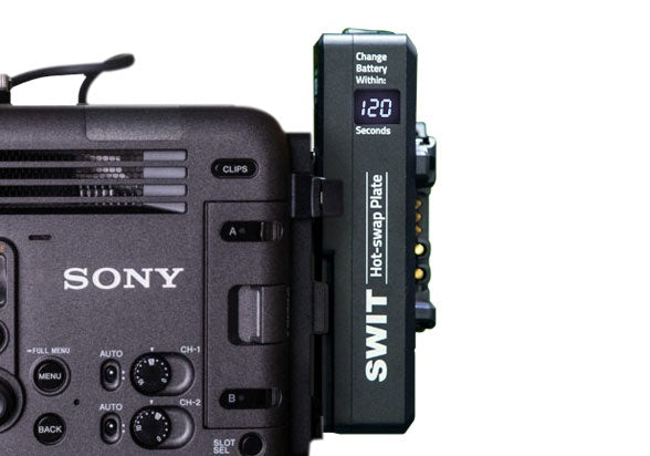 SWIT KA-S30B, HIGH LOAD WITH MULTI-SOCKETS HOT-SWAP PLATE, FOR 14V B-MOUNT BATTERY TO V-MOUNT DEVICES