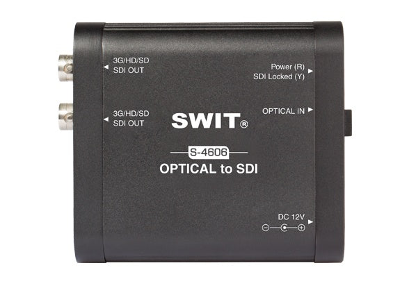 SWIT S-4606 HEAVY DUTY OPTICAL FIBER TO 3G-SDI CONVERTER