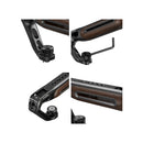 SmallRig 5252 Wooden Top Handle med 1/4''-20 and ARRI 3/8''-16 Locating Screw