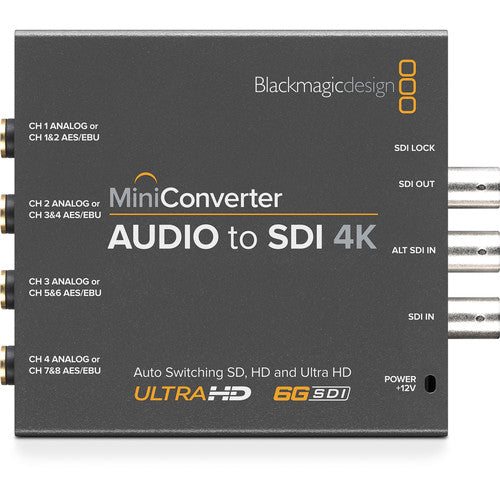 BLACKMAGIC MINI CONVERTER AUDIO TO SDI 4K