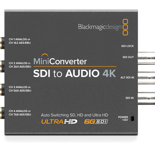 BLACKMAGIC MINI CONVERTER SDI TO AUDIO 4K