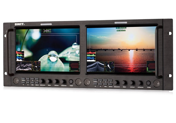SWIT M-1093F DUAL 9" FHD WAVEFORM RACK LCD MONITOR