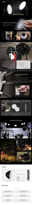 SMALLRIG 4140 SOFTBOX PARABOLIC RA-D120