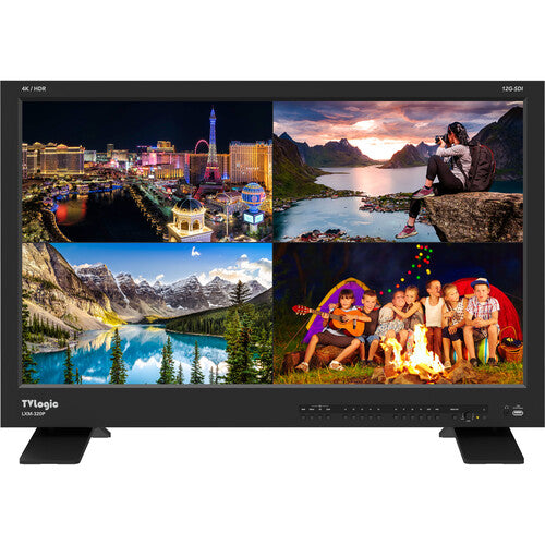 TVLogic LXM-320P, 32" 4K/UHD 12G-QUAD MULTI VIEW MONITOR