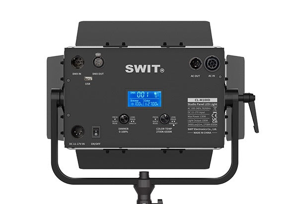 SWIT CL-M100D MINI BRIGHT BI-COLOR 100W 3400 LUX PANEL LIGHT