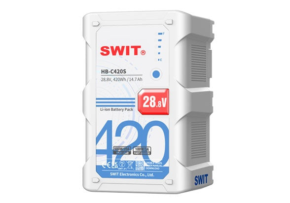 SWIT HB-C420S 420WH 500W SUPER-HIGH-LOAD 28V BATTERY, V-MOUNT