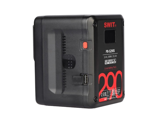 SWIT PB-S290S MULTI SOCKET SQUARE CINE BATTERY, V-MOUNT 290WH