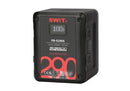 SWIT PB-S290S MULTI SOCKET SQUARE CINE BATTERY, V-MOUNT 290WH
