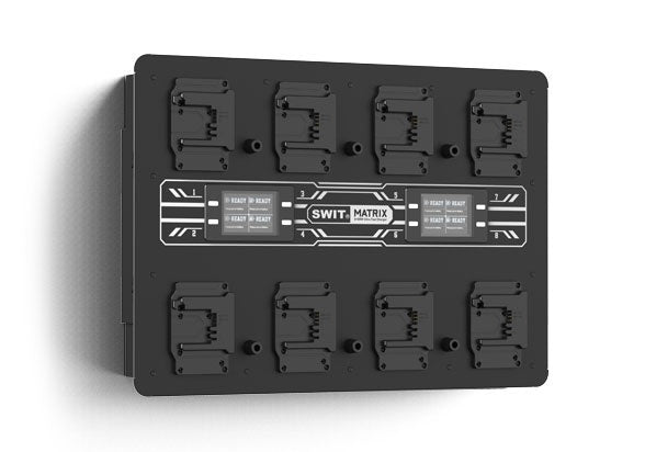 SWIT MATRIX-B8, 8CH B-MOUNT MAX 6A TOP FAST SIMULTANEOUS 14V/28V WALL CHARGER, B-MOUNT