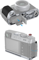 SMALLRIG 4555 L-SHAPE GRIP FOR FUJIFILM X100VI / X100V SILVER