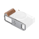 SmallRig 5984 L-Shaped Mount Plate with Wooden Handle for Fujifilm X-E5 (Rosewood, Silver)