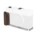 SmallRig 6236 L-Shaped Mount Plate with Wooden Handle for Fujifilm X-E5 (Ebony, Silver)