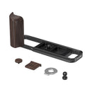 SmallRig 6237 L-Shaped Mount Plate with Wooden Handle for Fujifilm X-E5 (Ebony, Black)