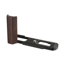 SmallRig 5942 L-Shaped Mount Plate with Wooden Handle for Panasonic Lumix L10 Black