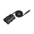 SmallRig 6414 Attachable Self-Coiling Dummy Battery Power Cable USB-C for LP-E6P
