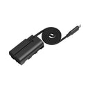 SmallRig 6416 Attachable Self-Coiling Dummy Battery Power Cable USB-C for NP-F550
