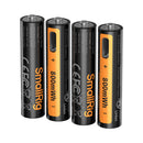 SmallRig 5769 Rechargeable Lithium Battery AAA (470mAh) with USB-C (4pcs)
