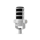 RØDE PodMic USB dynamisk mikrofon med USB-C, XLR og DSP, hvid
