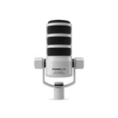 RØDE PodMic USB dynamisk mikrofon med USB-C, XLR og DSP, hvid
