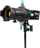 NANLITE KIT. 1 X FORZA 60B II, 1 X 36° 1 X 19° PROJECTOR °, GOBO FILTRE OG TASKE.