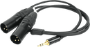 HOLLYLAND HL-XLR02 3.5MM TSR TIL 2 X XLR HAN