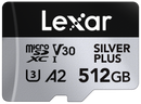 LEXAR MICROSDXC SILVER PLUS 1066x UHS-I/U3/A2/4K R205/W150 (V30) (512GB)