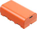 SMALLRIG 4971 NP-F550 USB-C RECHARGEABLE CAMERA BATTERY ORANGE