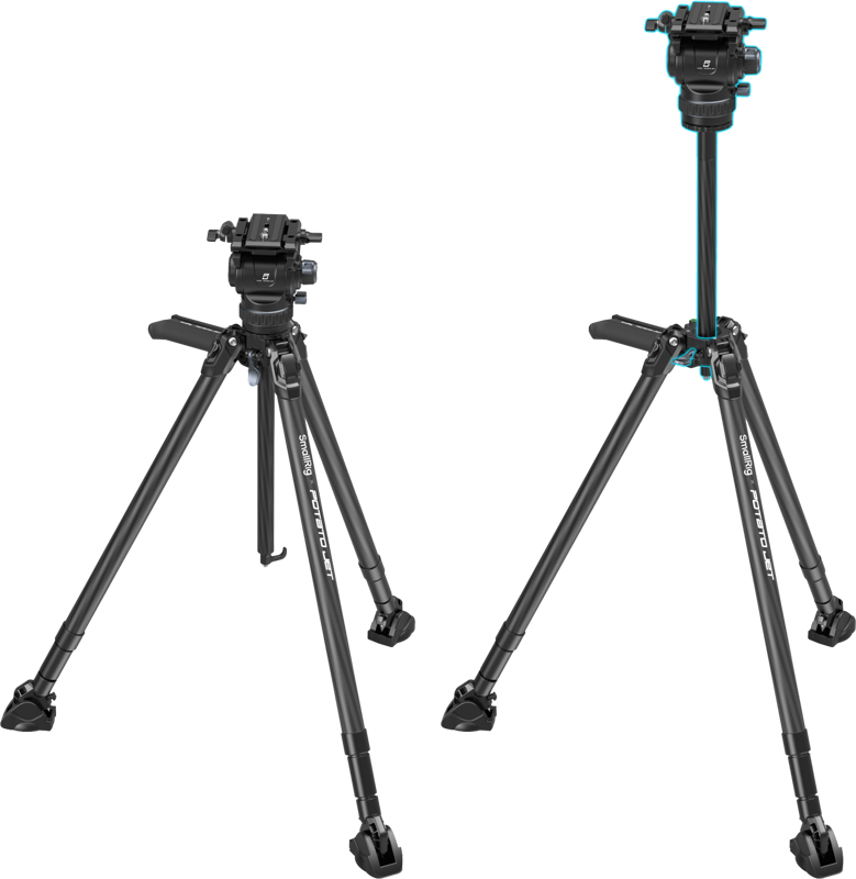 SMALLRIG 4259 X POTATO JET TRIBEX HYDRAULIC CF TRIPOD KIT