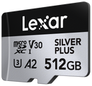 LEXAR MICROSDXC SILVER PLUS 1066x UHS-I/U3/A2/4K R205/W150 (V30) (512GB)