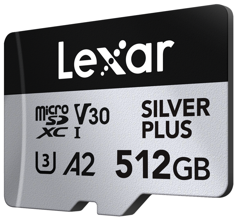 LEXAR MICROSDXC SILVER PLUS 1066x UHS-I/U3/A2/4K R205/W150 (V30) (512GB)
