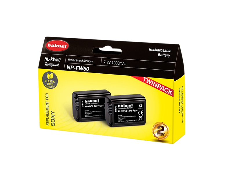 HÄHNEL  BATTERY SONY HL-XW50 / NP-FW50 TWIN PACK