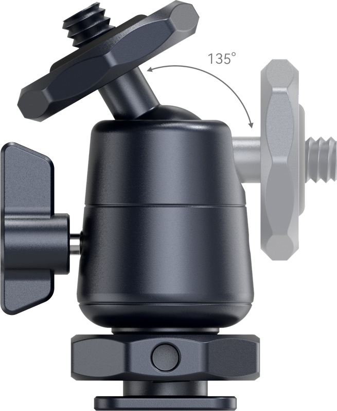 SMALLRIG 2948 BALLHEAD MINI WITH REMOVABLE COLD SHOE MOUNT 2PCS