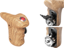 SMALLRIG 3324 ROSETTE SIDE HANDLE WOOD WITH RECORD START/STOP REMOTE TRIGGER