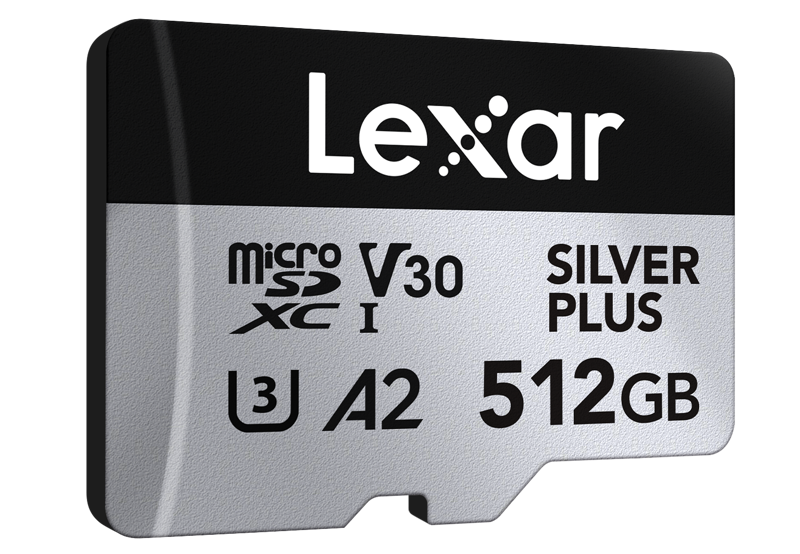 LEXAR MICROSDXC SILVER PLUS 1066x UHS-I/U3/A2/4K R205/W150 (V30) (512GB)