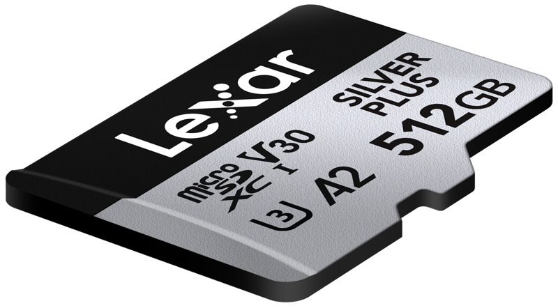 LEXAR MICROSDXC SILVER PLUS 1066x UHS-I/U3/A2/4K R205/W150 (V30) (512GB)