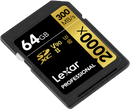 LEXAR PRO 2000X SDHC/SDXC UHS-II U3(V90) R300/W260 64GB