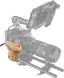 SMALLRIG 3324 ROSETTE SIDE HANDLE WOOD WITH RECORD START/STOP REMOTE TRIGGER
