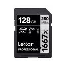 Lexar SDXC 1667x 128GB V60 R250 W120