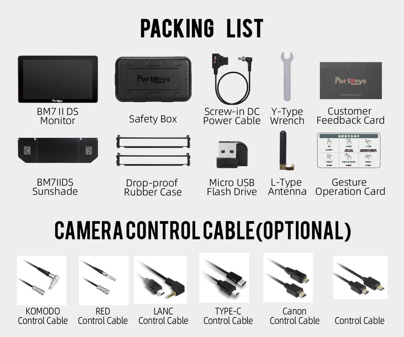 PORTKEYS  PK-BM7-II-DS ULTRA BRIGHT M. HDMI OG DUAL SDI.