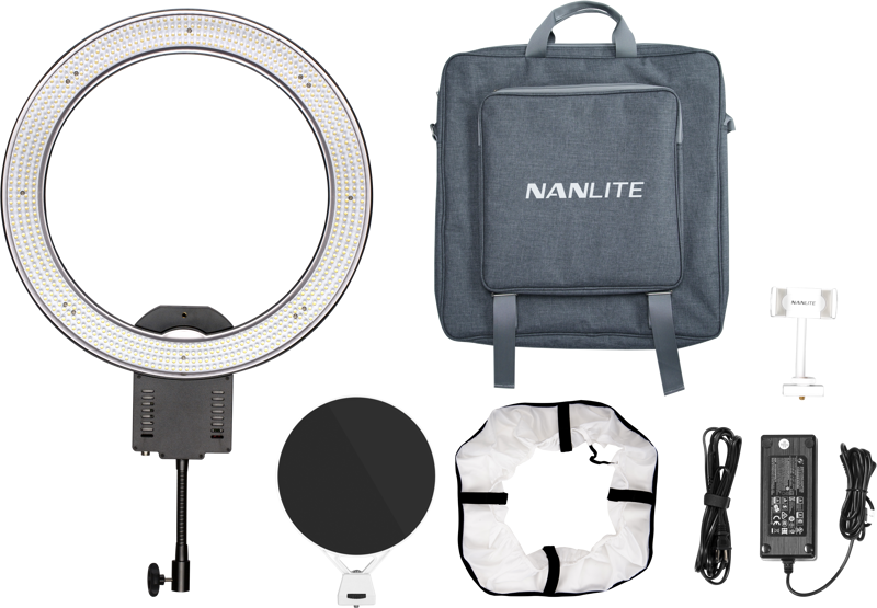 NANLITE HALO19 LED RING LIGHT WITH CARRYING CASE