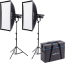 NANLITE FS-300B BI COLOUR 2 LIGHT KIT WITH STANDS