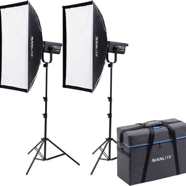 NANLITE FS-300B BI COLOUR 2 LIGHT KIT WITH STANDS