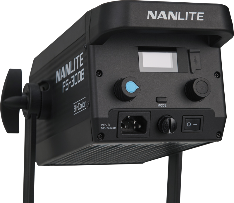 NANLITE FS-300B BI-COLOR 2 LIGHT KIT WITH STAND AND BACK