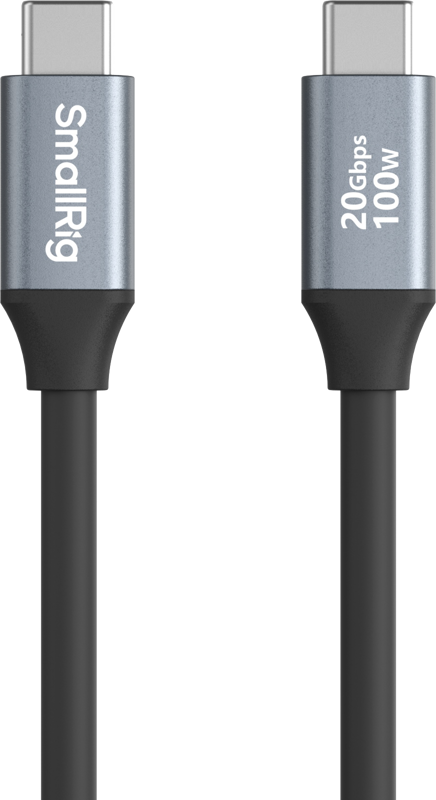 SMALLRIG 4789 USB-C KABEL (LIGE) TIL USB-C (LIGE) 60CM, 100W