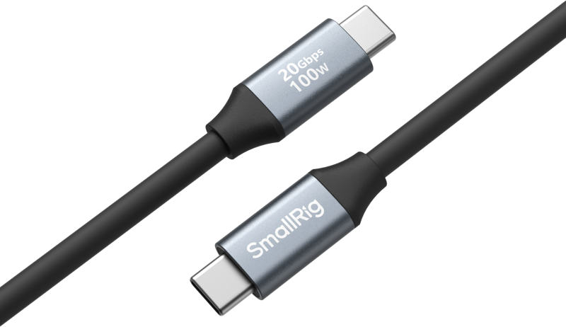 SMALLRIG 4789 USB-C KABEL (LIGE) TIL USB-C (LIGE) 60CM, 100W