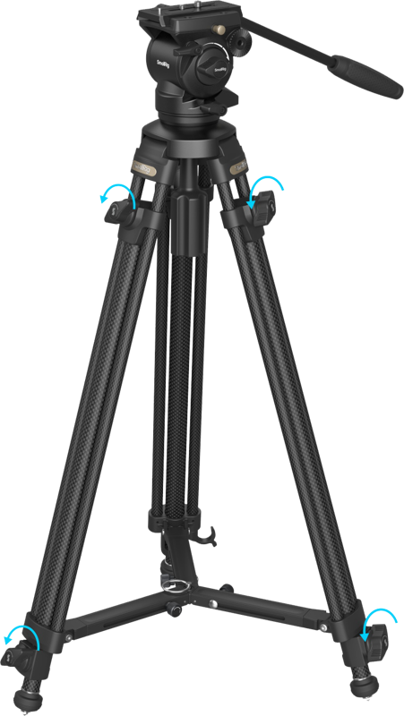 SMALLRIG 4685 LIGHTWEIGHT VIDEO CARBON FIBER TRIPOD KIT AD-50