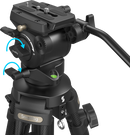 SMALLRIG 4685 LIGHTWEIGHT VIDEO CARBON FIBER TRIPOD KIT AD-50