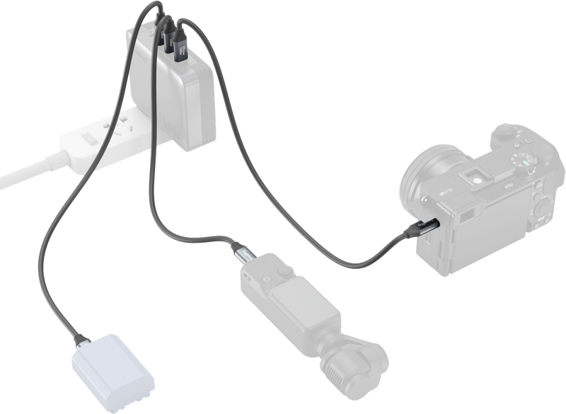 SMALLRIG 4788 USB-C KABEL (LIGE) TIL USB-C (LIGE) 35CM, 100W